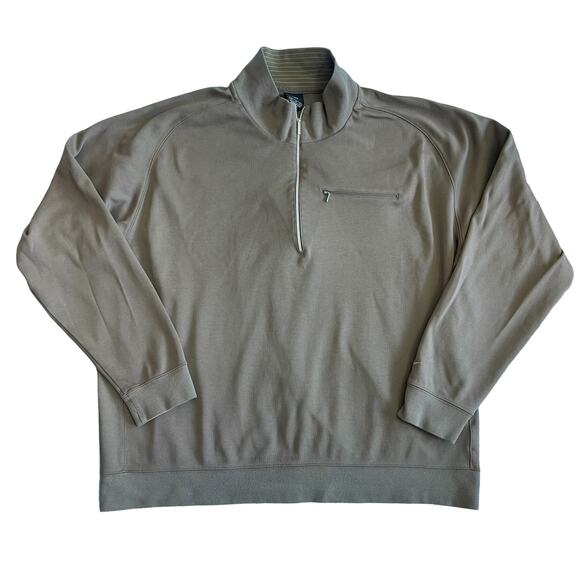 Nike Other - NIKE Golf 1/2 Zip Pullover Cotton Sweater Shirt Olive Green Mens Size XL